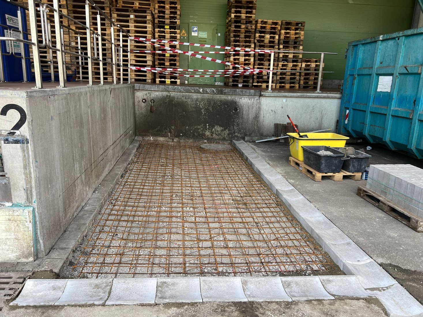 Betonsanierung Stellplatz Sattelauflieger